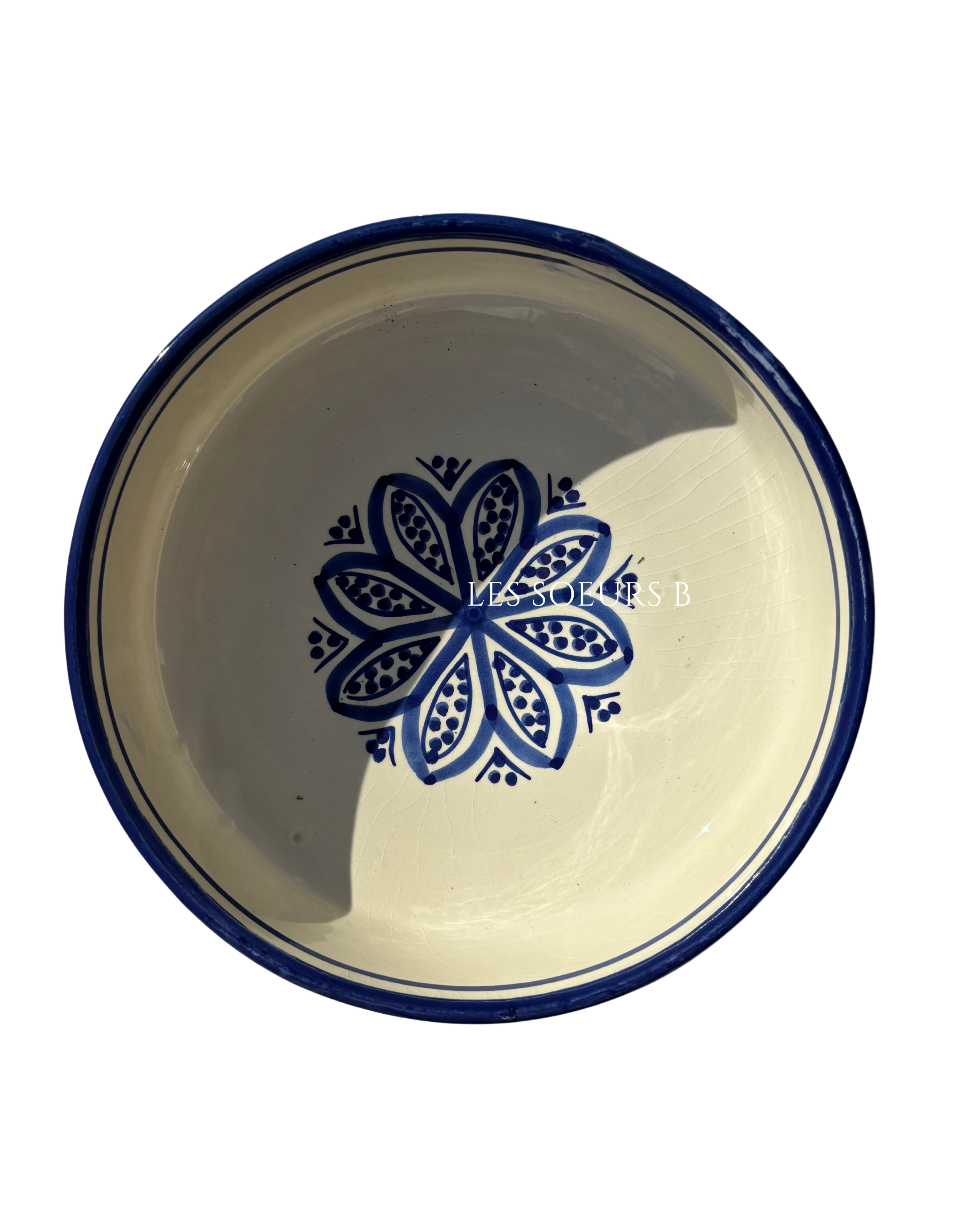 Assiette bleue