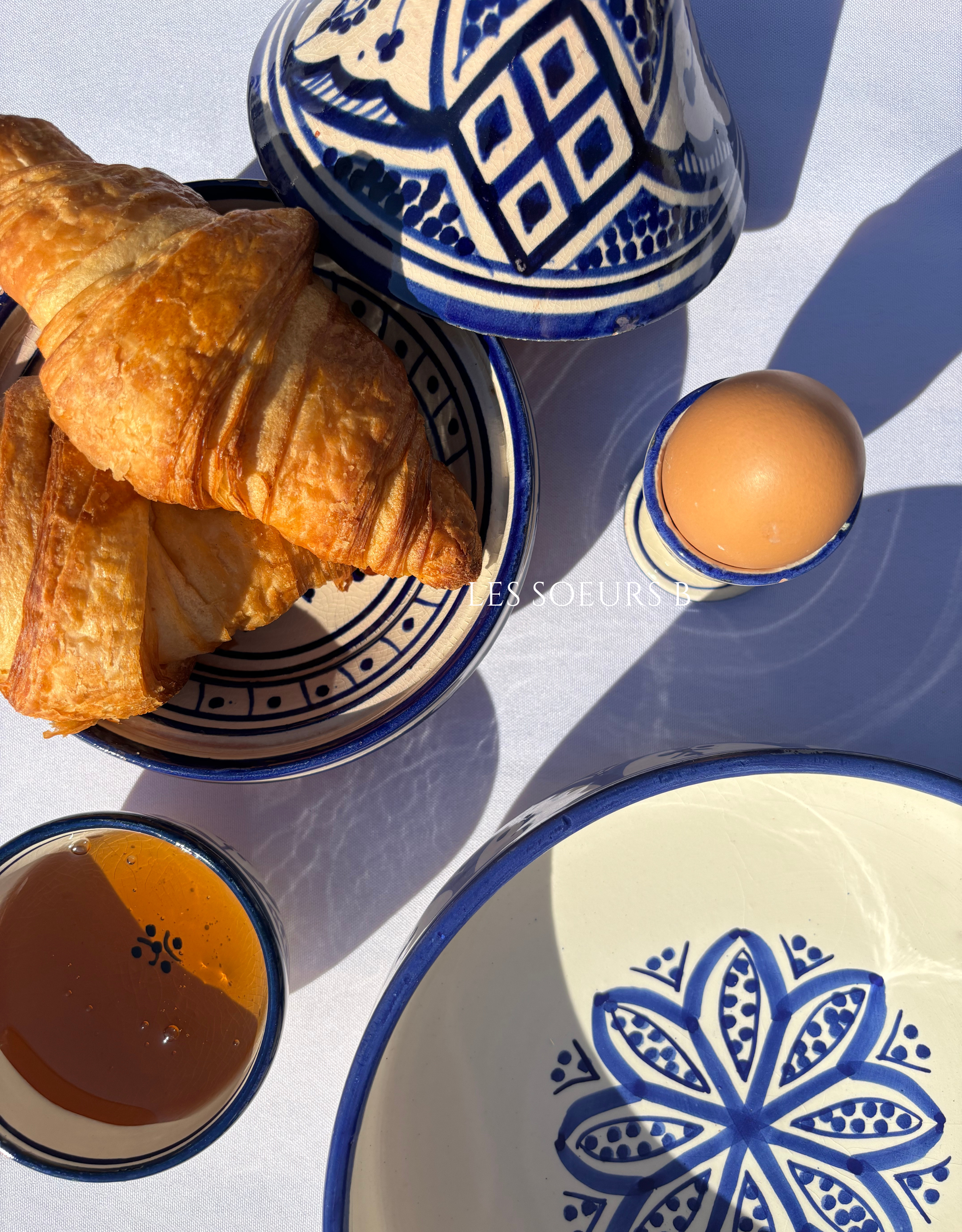 Assiette bleue