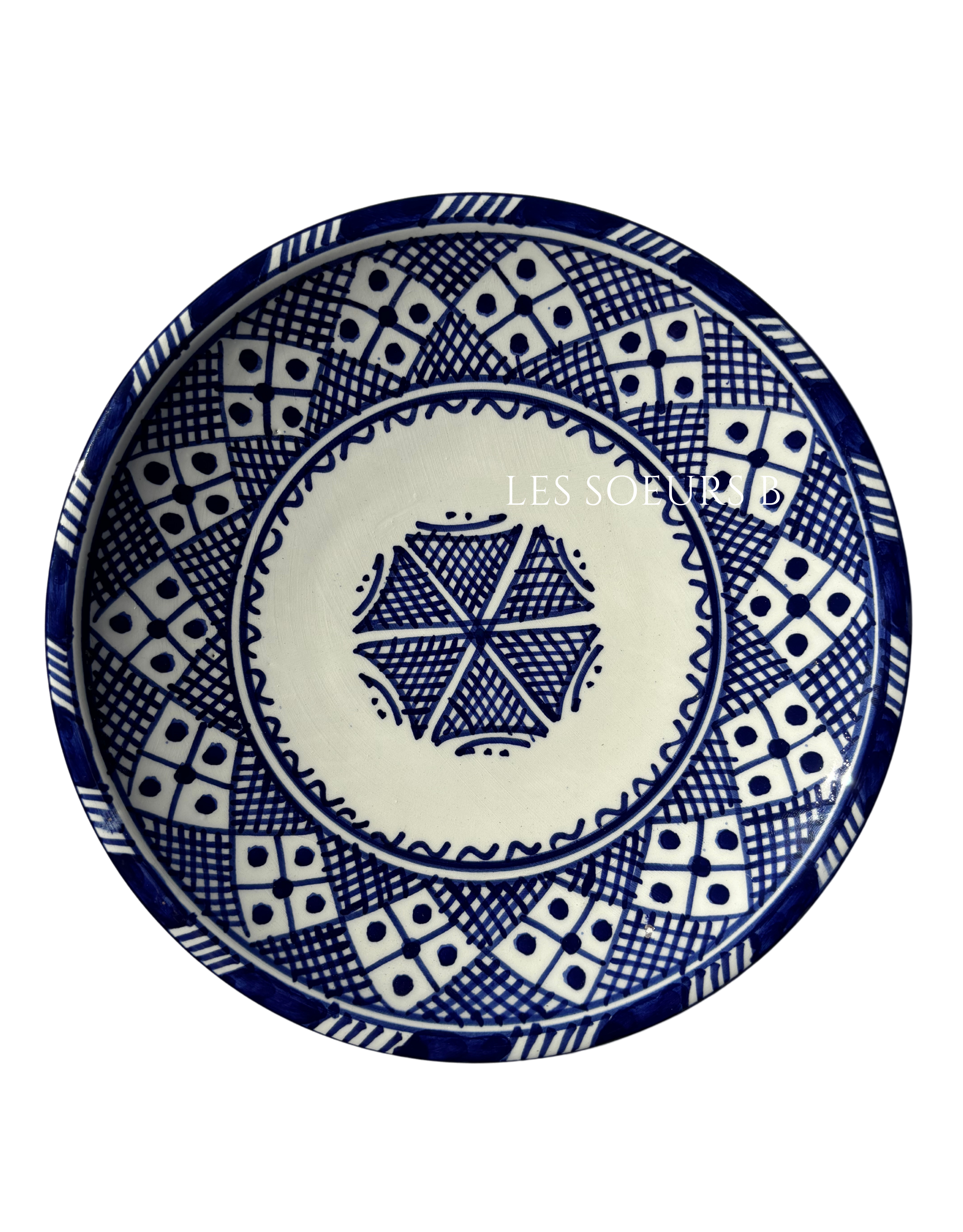 Assiette bleue