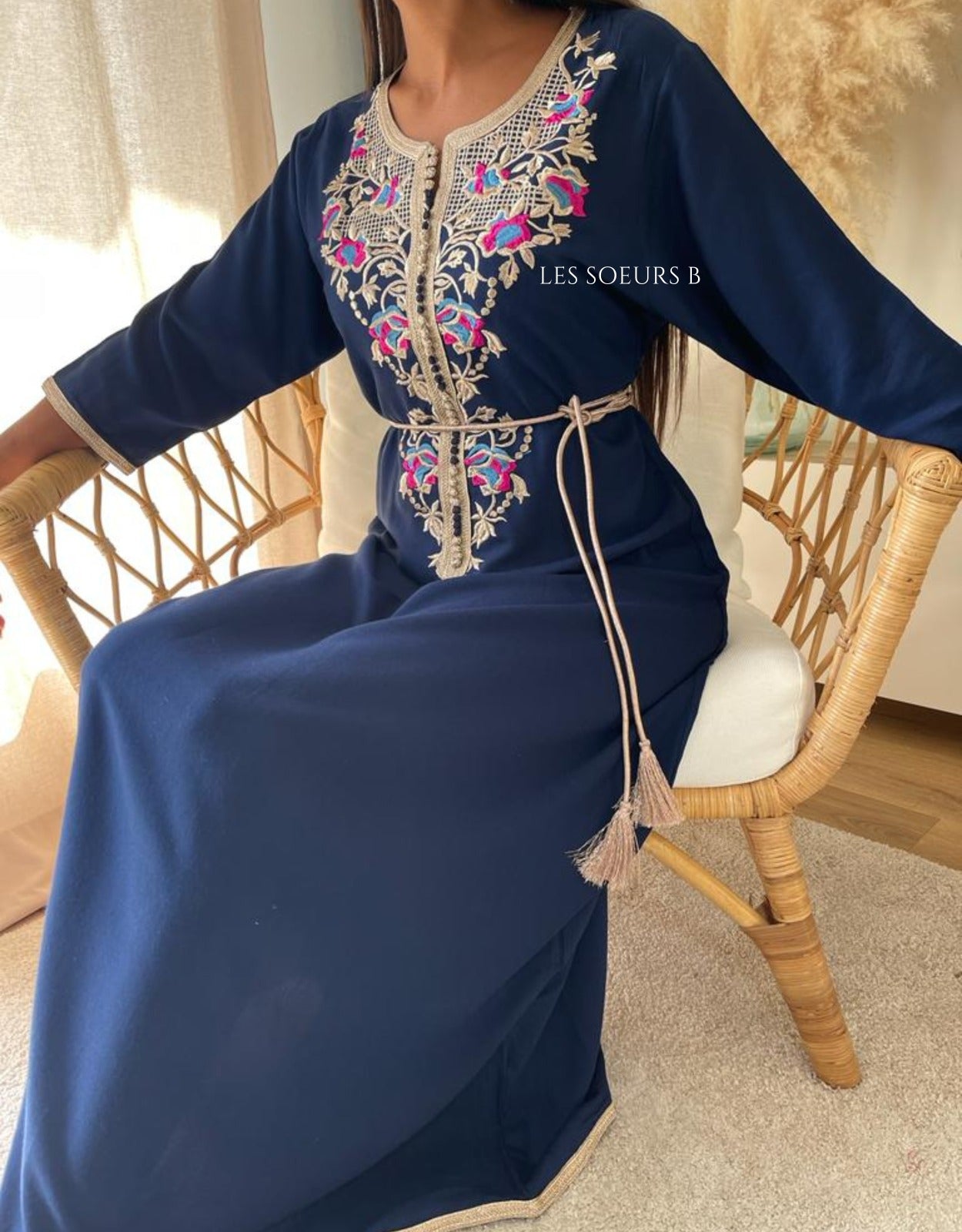Navy blue kaftan - Ref: 1085