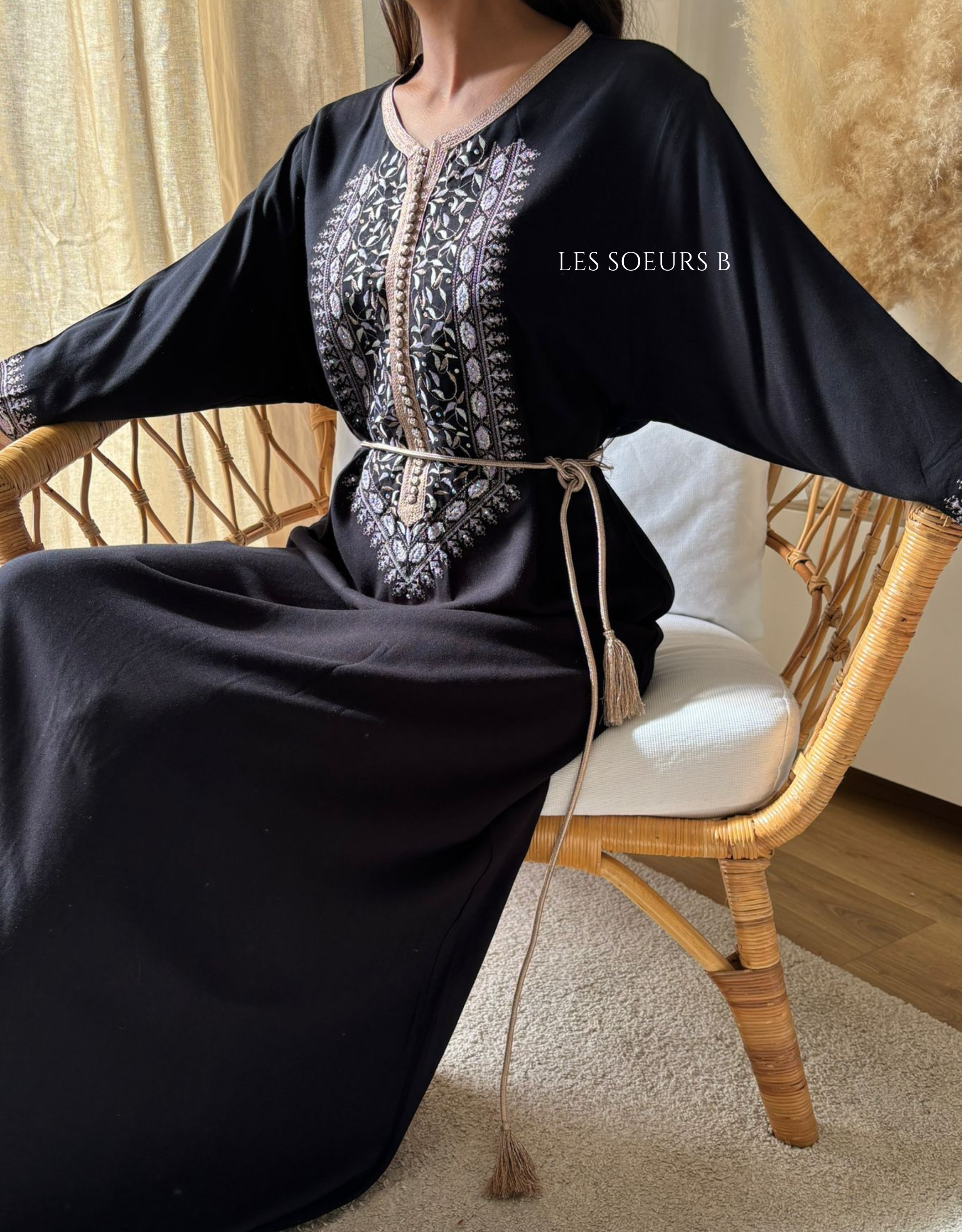 White embroidered kaftan - Ref: 1032