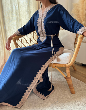 Caftan bleu marine - Réf : 1133