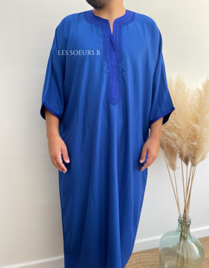 Royal blue men's abaya - Ref: 4030