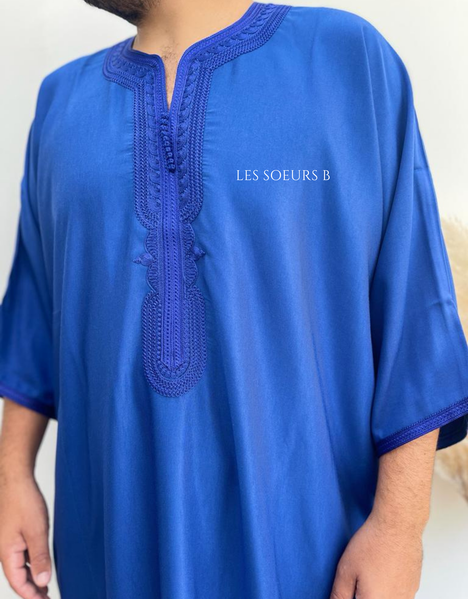 Royal blue men's abaya - Ref: 4030