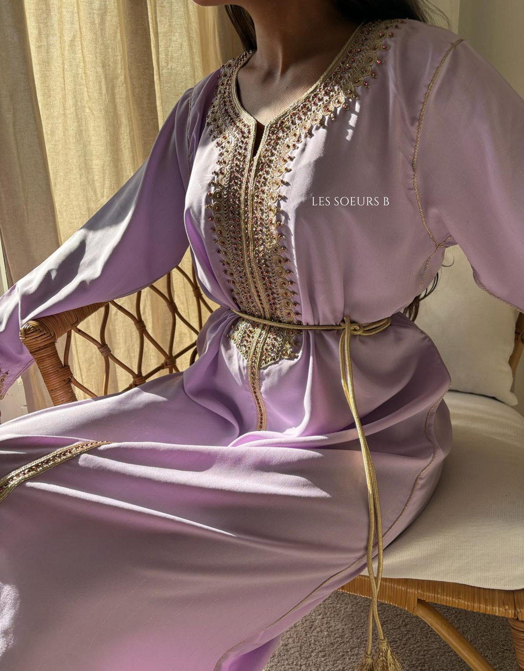 Caftan lilas - Réf : 1138