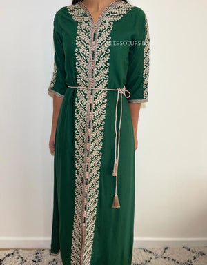 Caftan vert - Réf : 1003