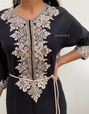 Black kaftan - Ref: 1009