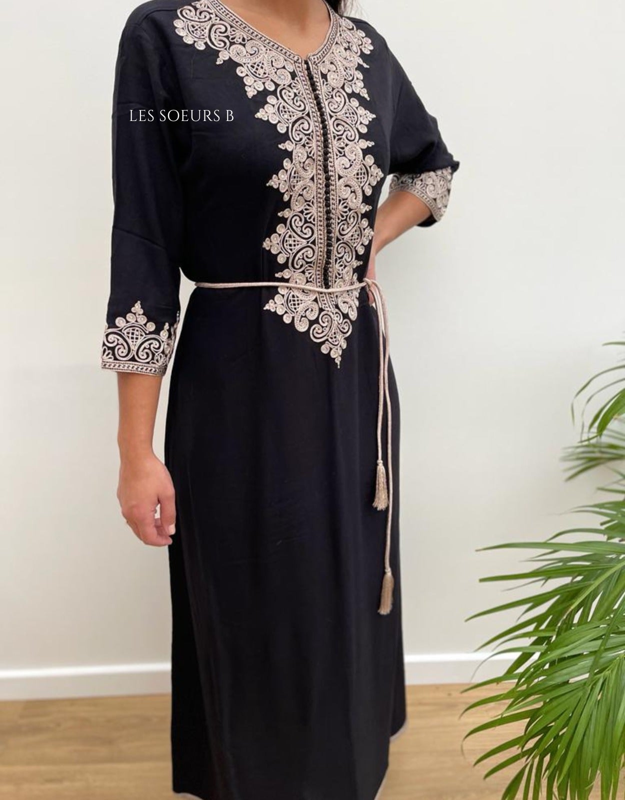 Black kaftan - Ref: 1009