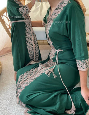 Caftan vert - Réf : 1030