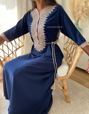 Navy blue kaftan Ref 1050