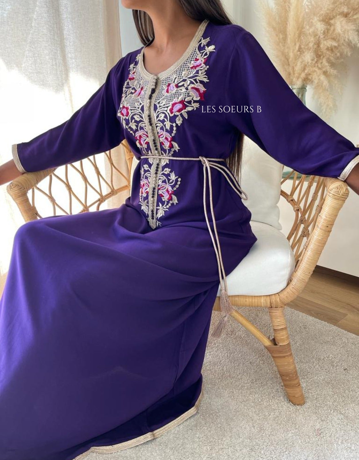 Navy blue kaftan - Ref: 1085