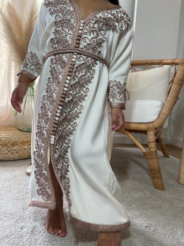 Caftan blanc - Réf : 5003