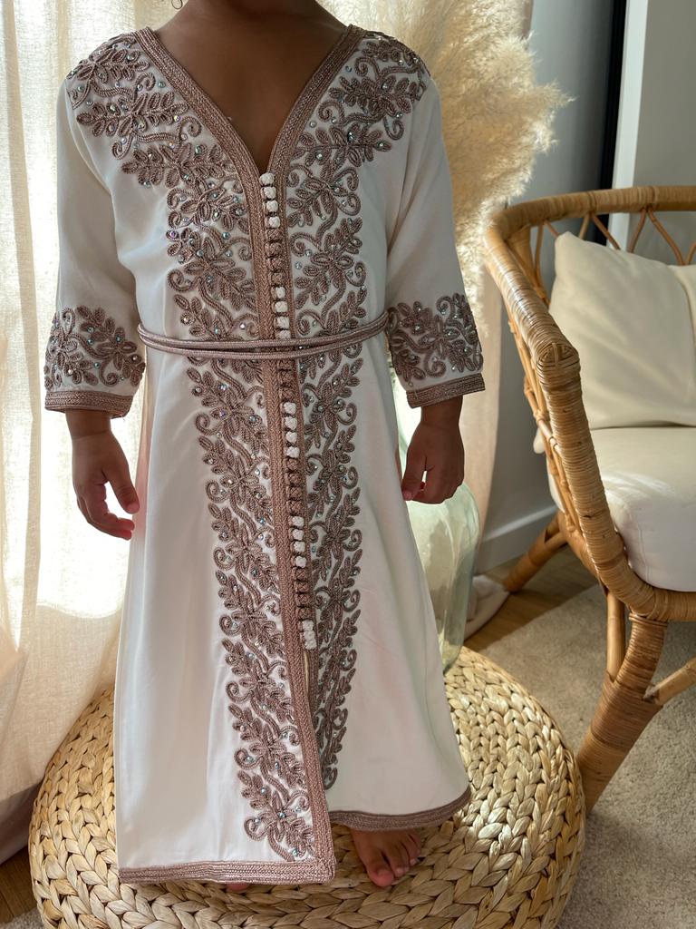 Caftan blanc - Réf : 5003